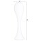 Uniquewise 39 Tall White Narrow Unique Fiberglass Modern Floor Vase QI003597L - alternate 3